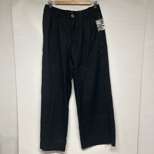 Elegant Black Wide Leg Women's Pants